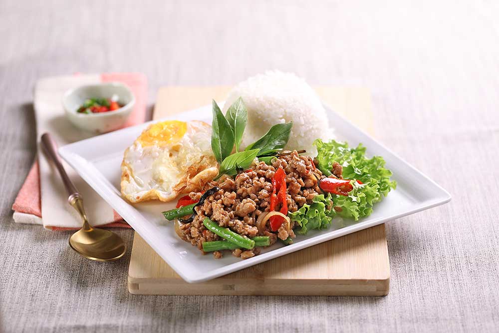 Basil-Chicken-Rice Signature Superbowl - Creamy Tom Yum Soup (Seafood)